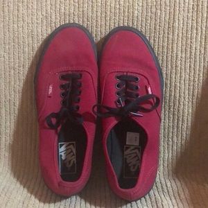Men’s size 7 dark red vans